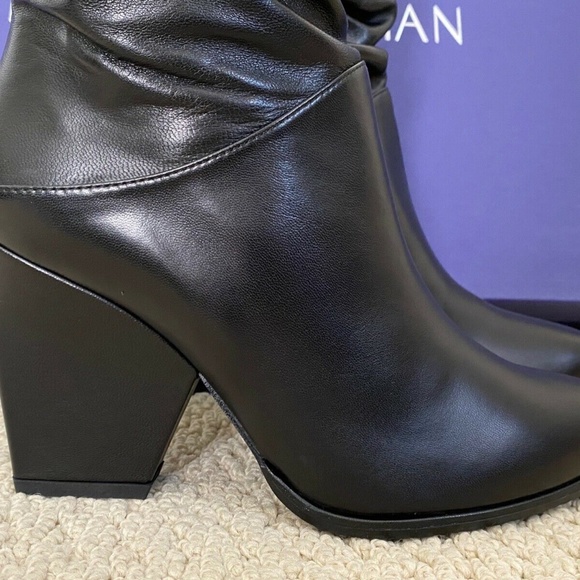 Stuart Weitzman Smashing Black Leather Knee Boots - Picture 7 of 12